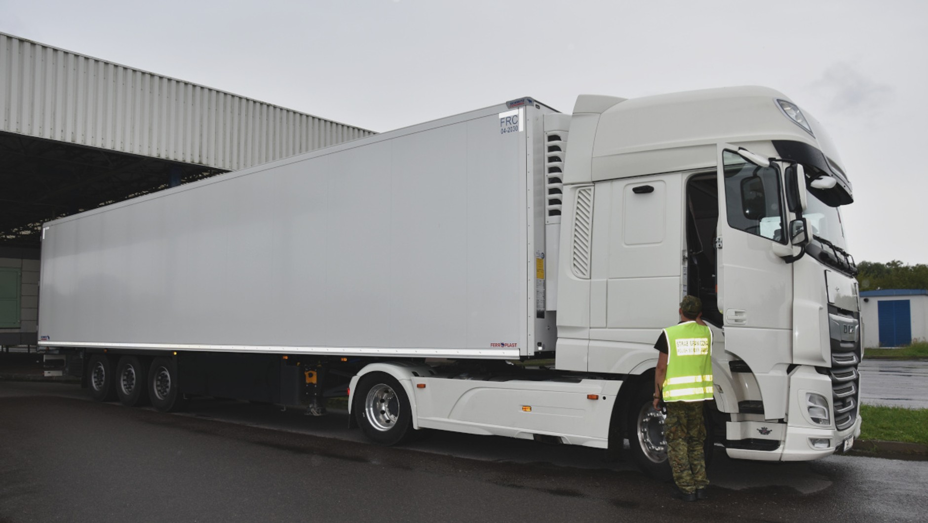 DAF z przerobionym numerem VIN na granicy z Białorusią