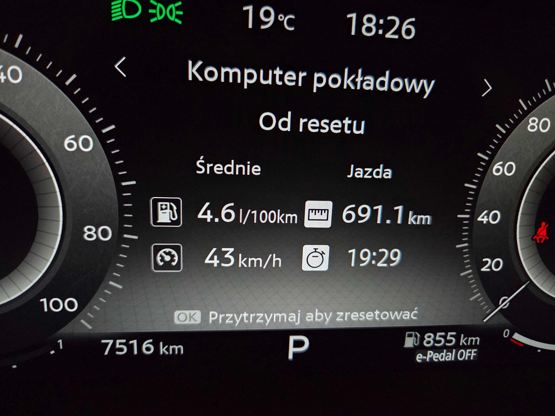 Nissan Qashqai e-Power - zużycie paliwa