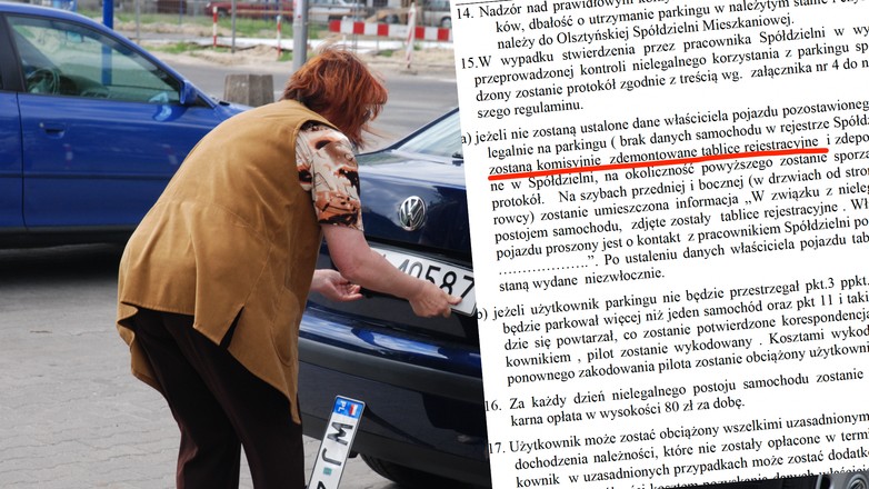 Zdejmowanie tablic rejestracyjnych – zdjęcie ilustracyjne