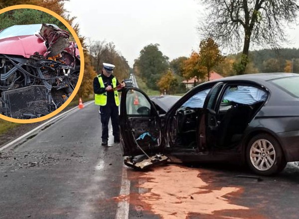 Przerażający wypadek BMW na Mazowszu. Auta nadają się tylko na szrot