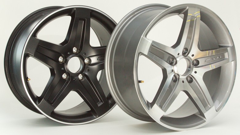 Oryginalna i podrabiana felga Mercedes