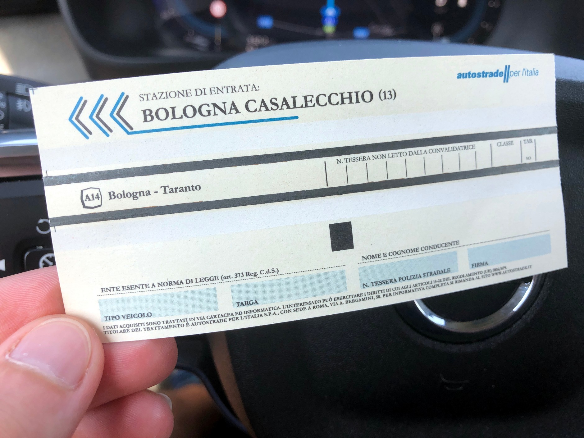 Opłata za autostradę we Włoszech