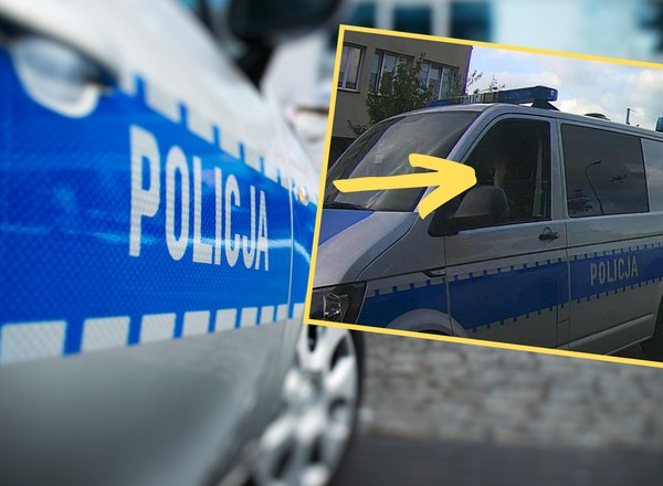 Policjantka przyłapana na rozmowie przez telefon za kierownicą radiowozu. Jest reakcja