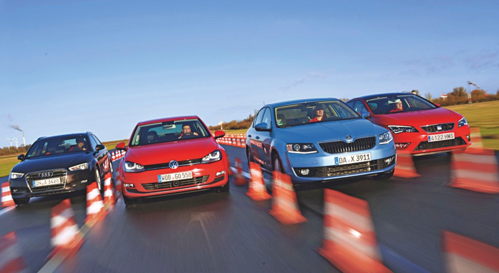 Audi A3 kontra Volkswagen Golf, Skoda Octavia i Seat Leon: rodzinny pojedynek