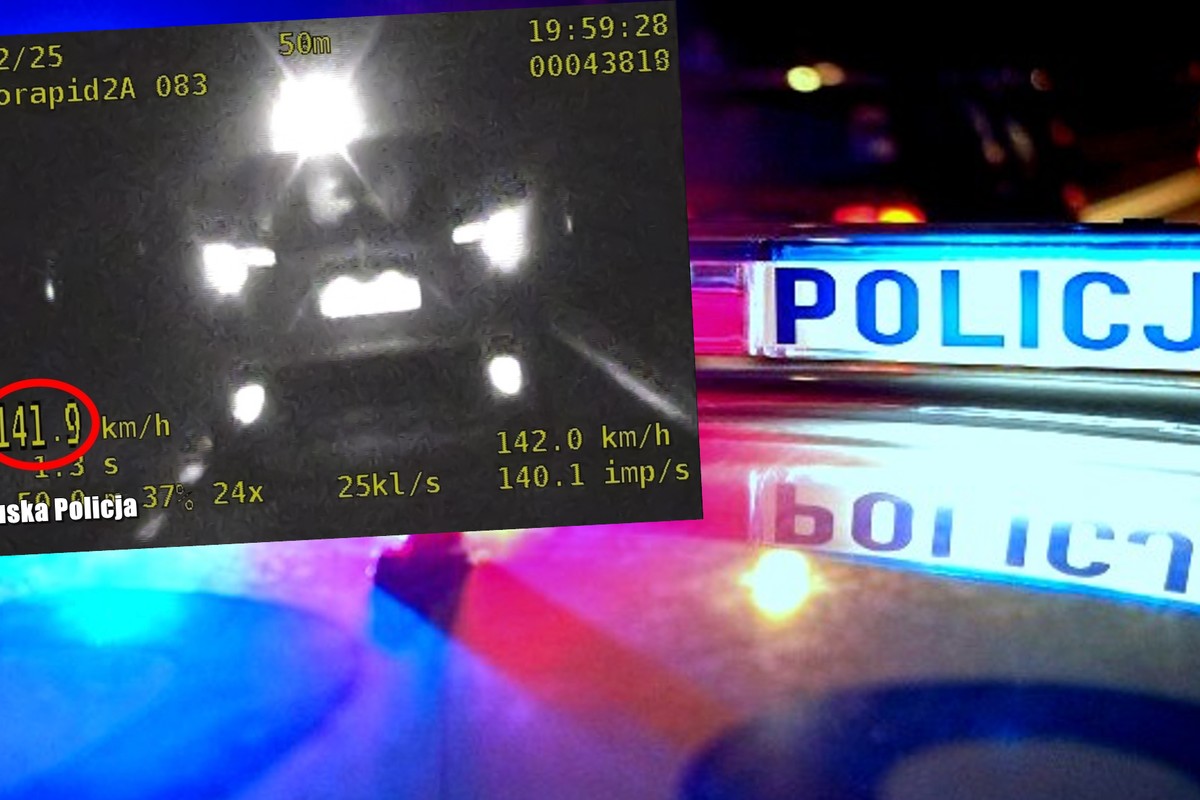 Wyprzedzał na skrzyżowaniu, jechał 140 km/h. Policjanci pojechali za nim