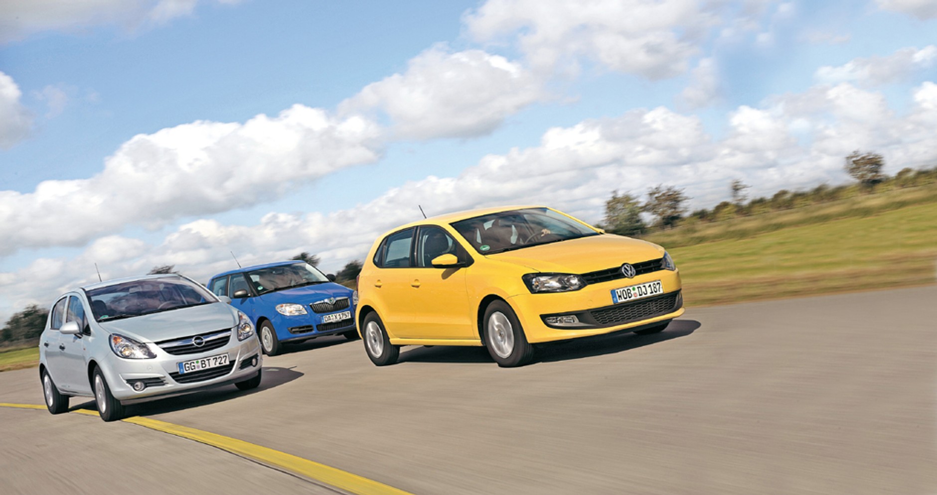 Opel Corsa kontra Skoda Fabia i Volkswagen Polo - Porównanie miejskich aut z 3-cylindrowymi silnikami