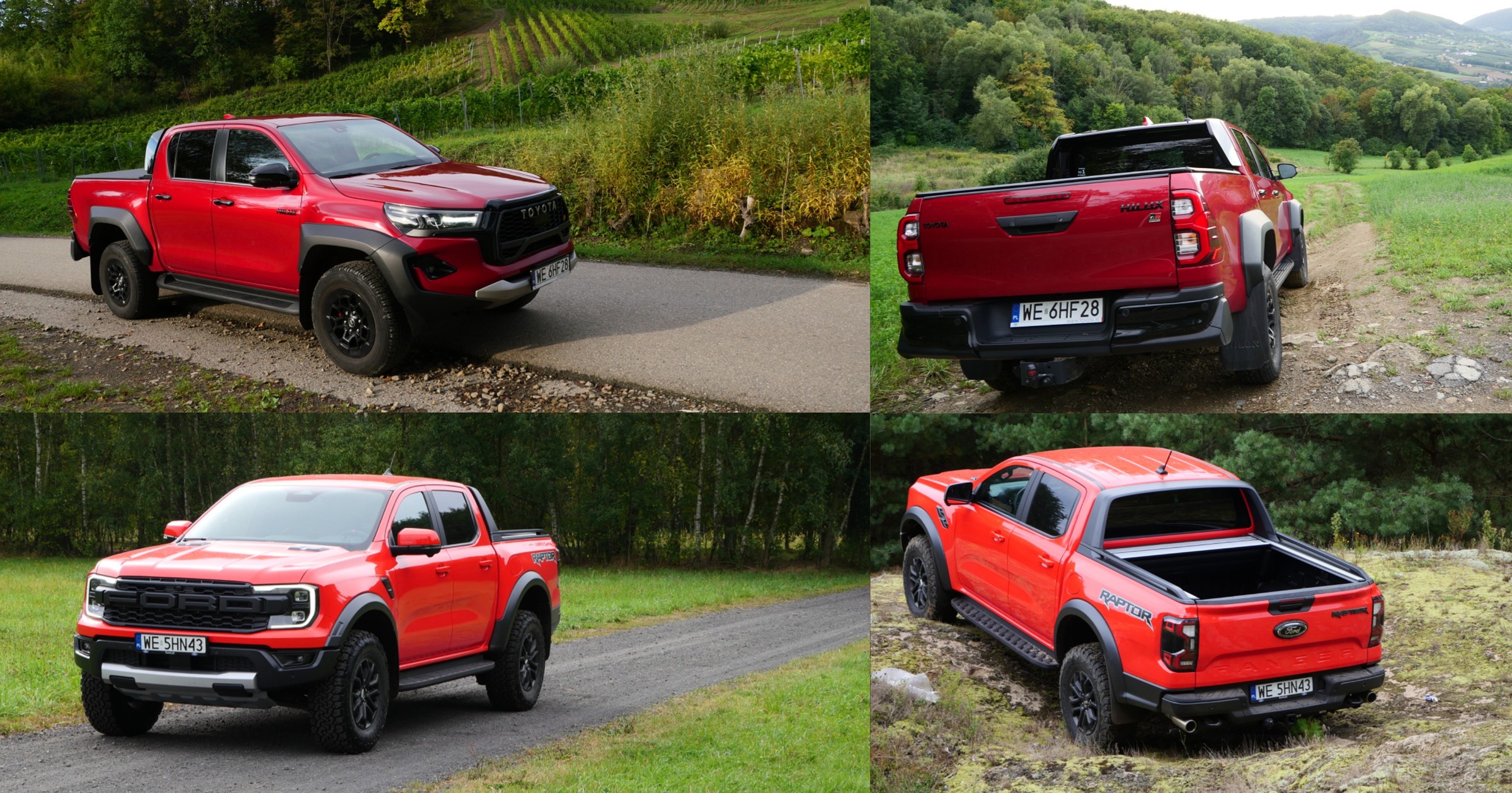 Toyota Hilux GR SPORT kontra Ford Ranger Raptor