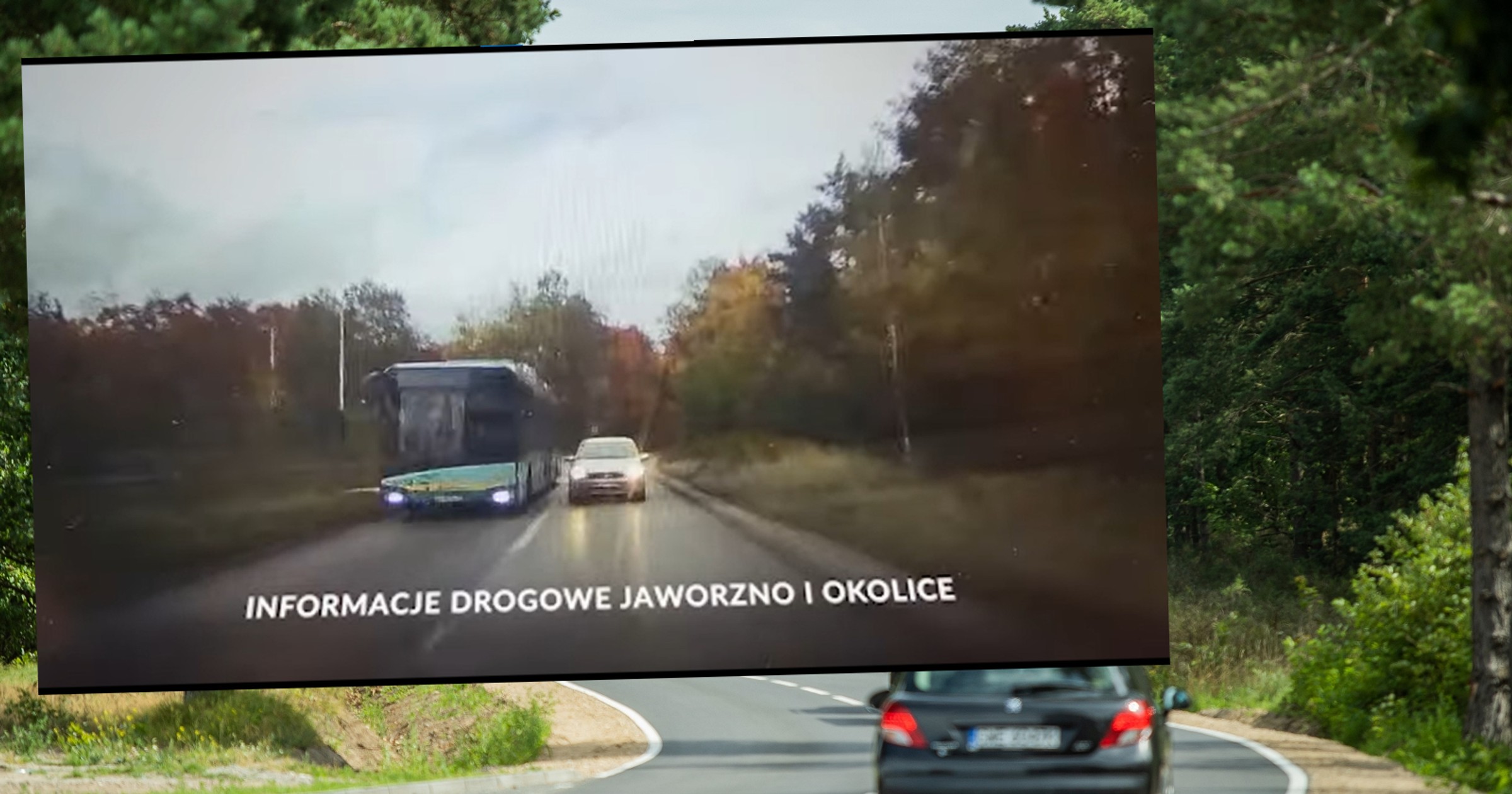 Kierowca ledwo uniknął czołowego zderzenia