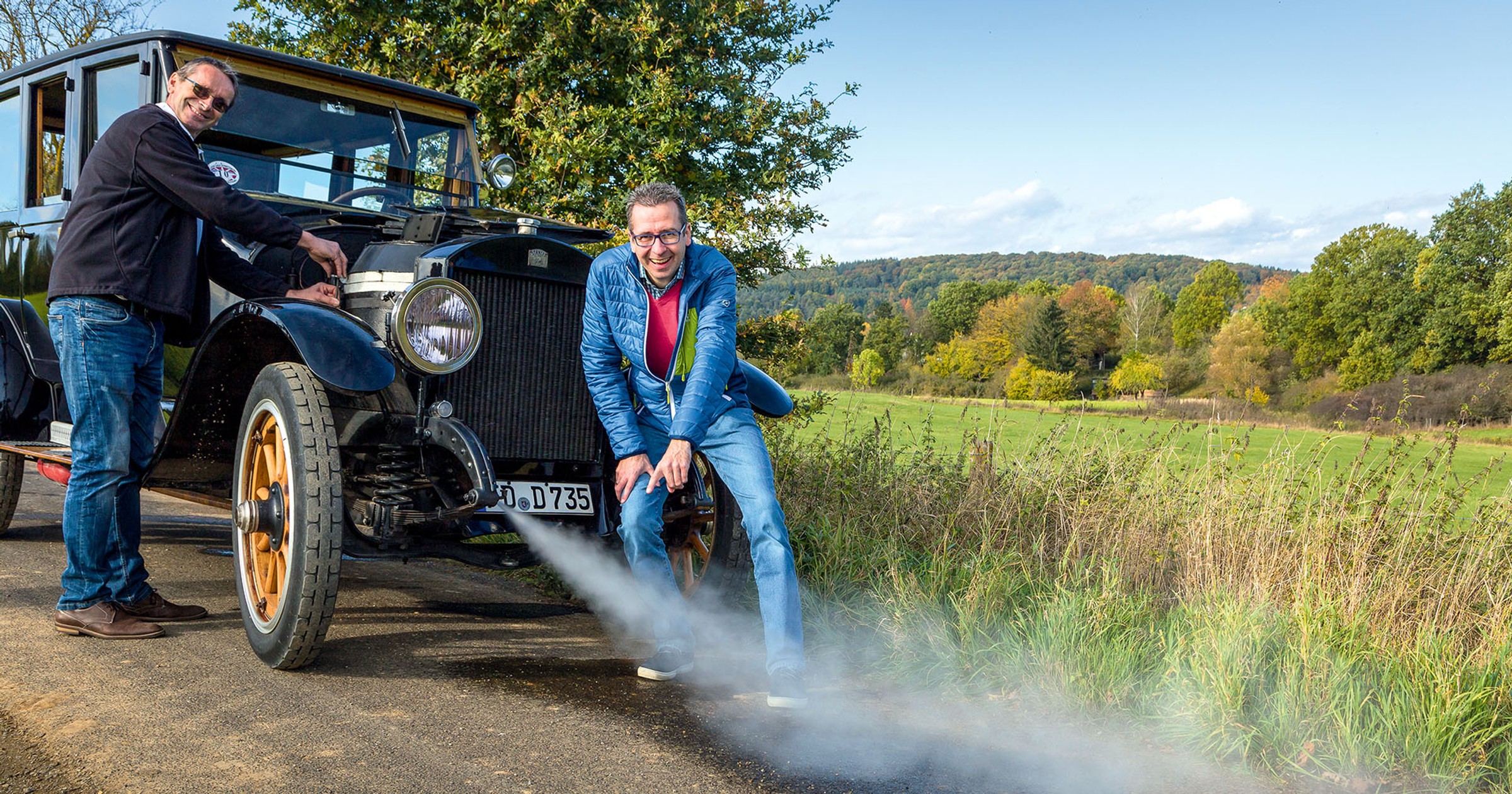  Stanley Steamer 735D - prawdziwa maszyna parowa