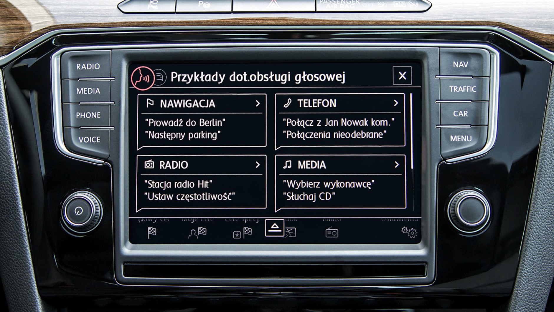 System kontroli głosowej Volkswagen