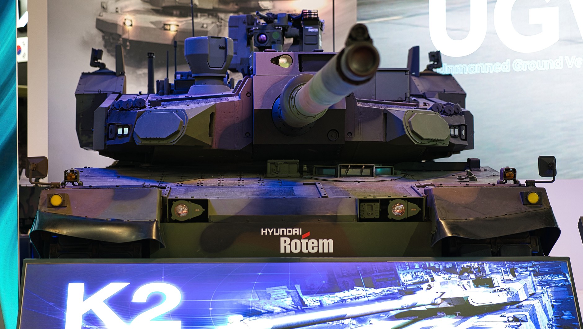 Koreański czołg K2 Black Panther na targach wojskowych w Kielcach