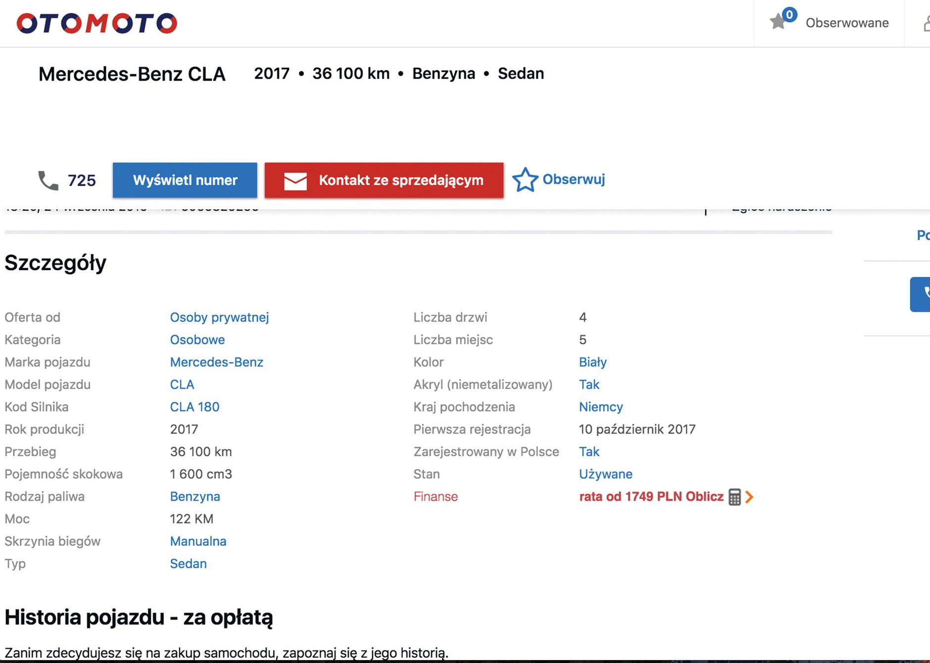 Jak kupić dobre używane auto. Analiza ogłoszenia