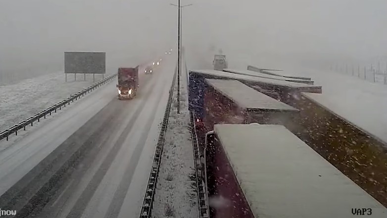 Karambol na autostradzie A4