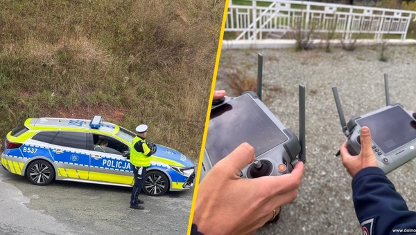 Dron nad przejazdami kolejowymi. "Bezpieczny przejazd kolejowy”