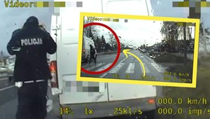 Nie spodziewał się, że obok stoi radiowóz. Policjanci złapali go na gorącym uczynku