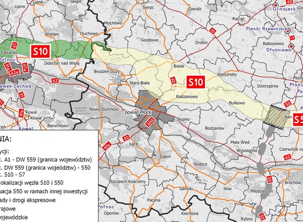 GDDKiA wybrała wykonawcę dokumentacji drogi S10 i odcinka S50. Koszt prac to ponad 22 mln zł