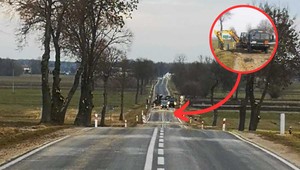 "Bombowy" remont drogi na Mazowszu. Saperów wzywali już dwa razy [WIDEO]