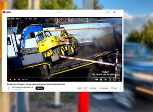Przerażające skutki łamania zasady kąta prostego. Jest wideo od PKP