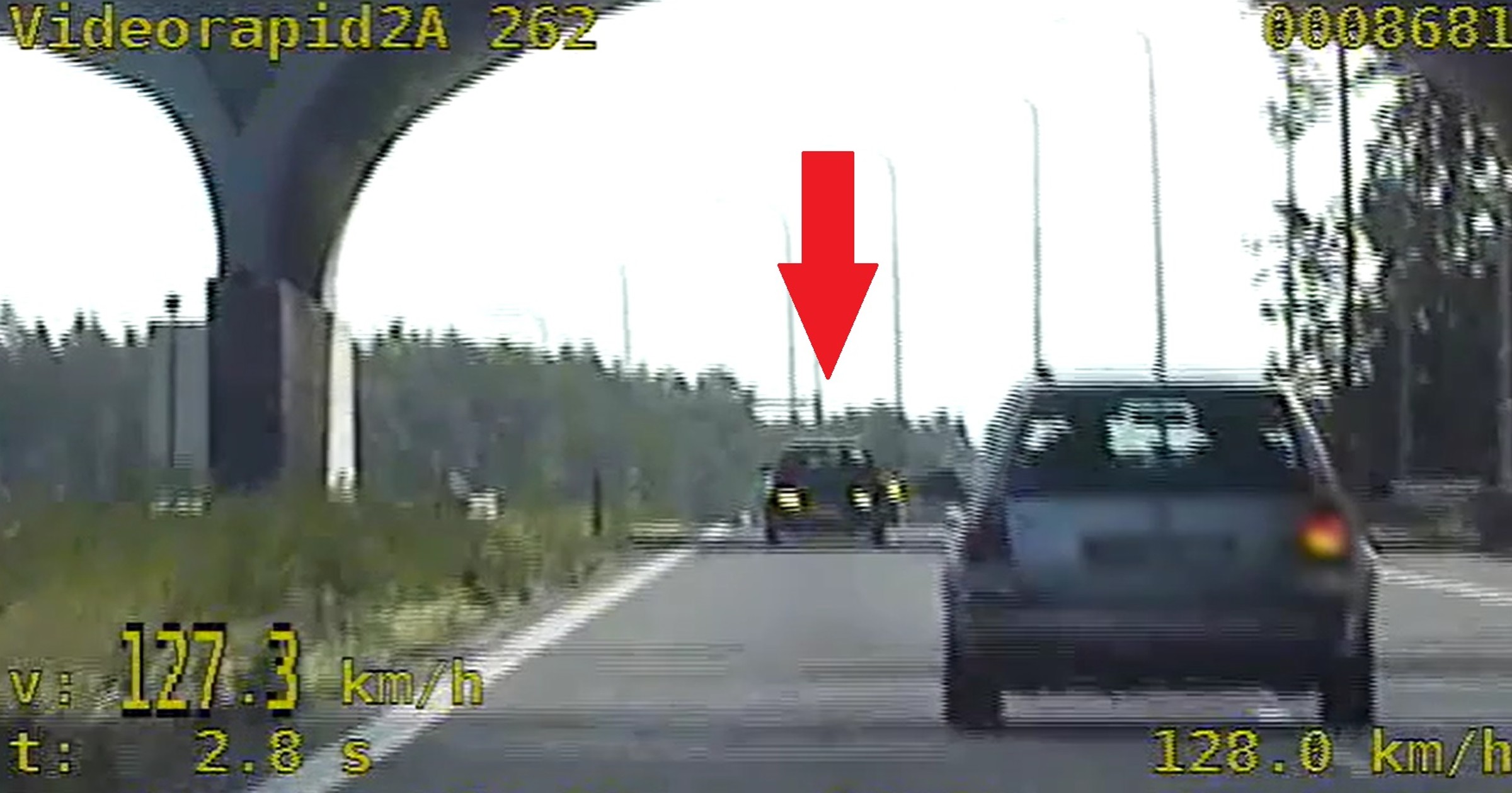 Starszy kierowca jechał pod prąd prosto na radiowóz grupy SPEED