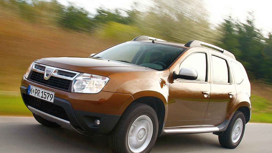 Dacia Duster 1,6 4x2 - Typ mocno trzymający się drogi