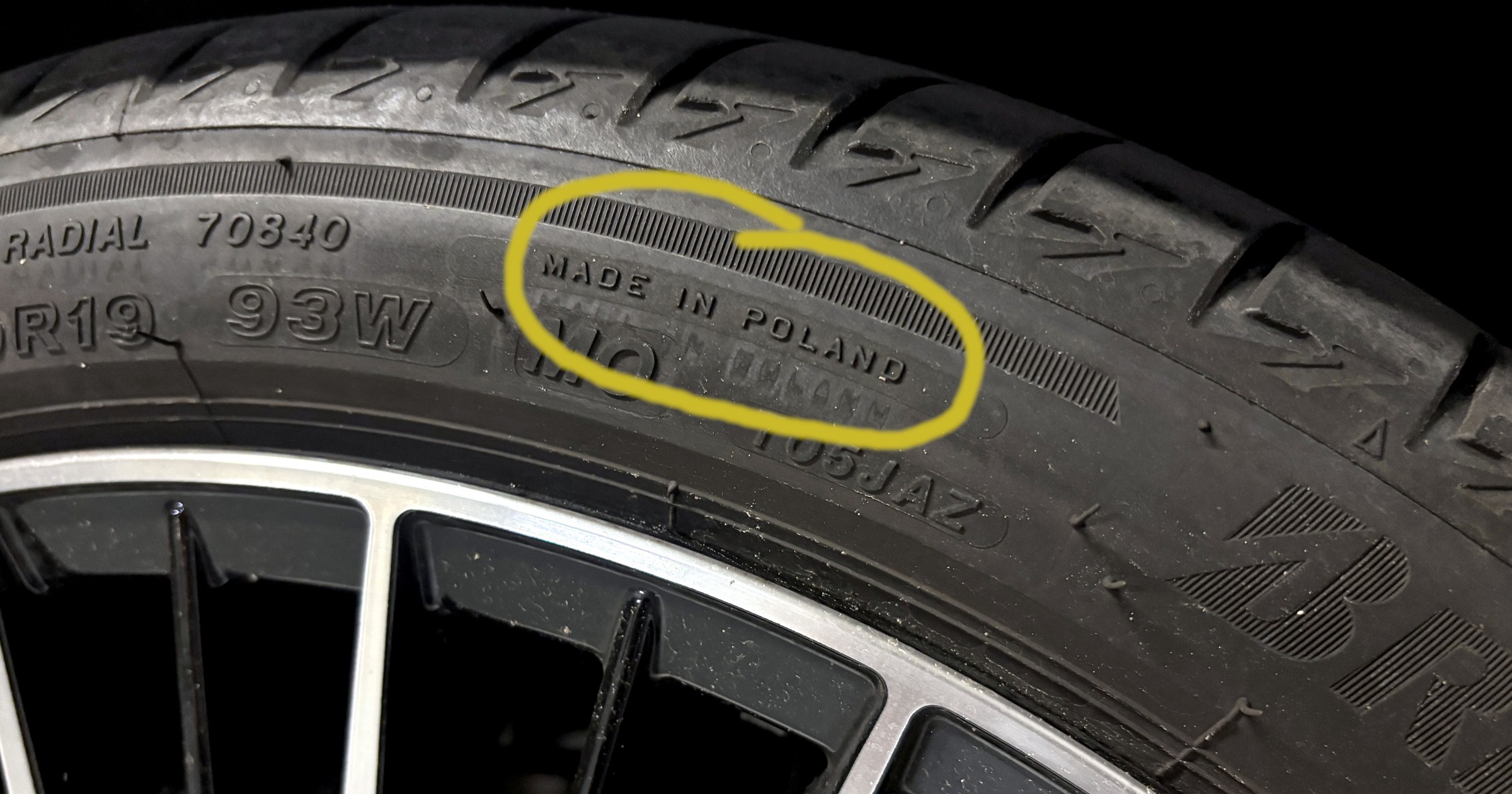 Opona wyprodukowana w Polsce