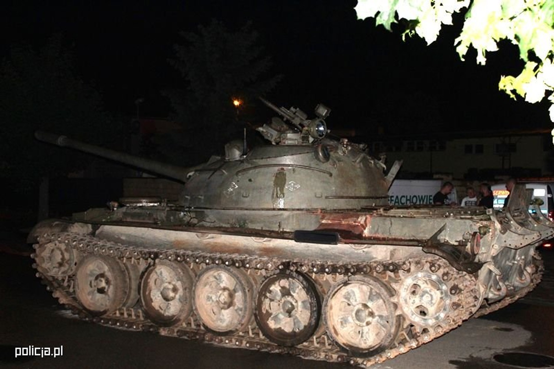 T55 na ulicach Pajęczna