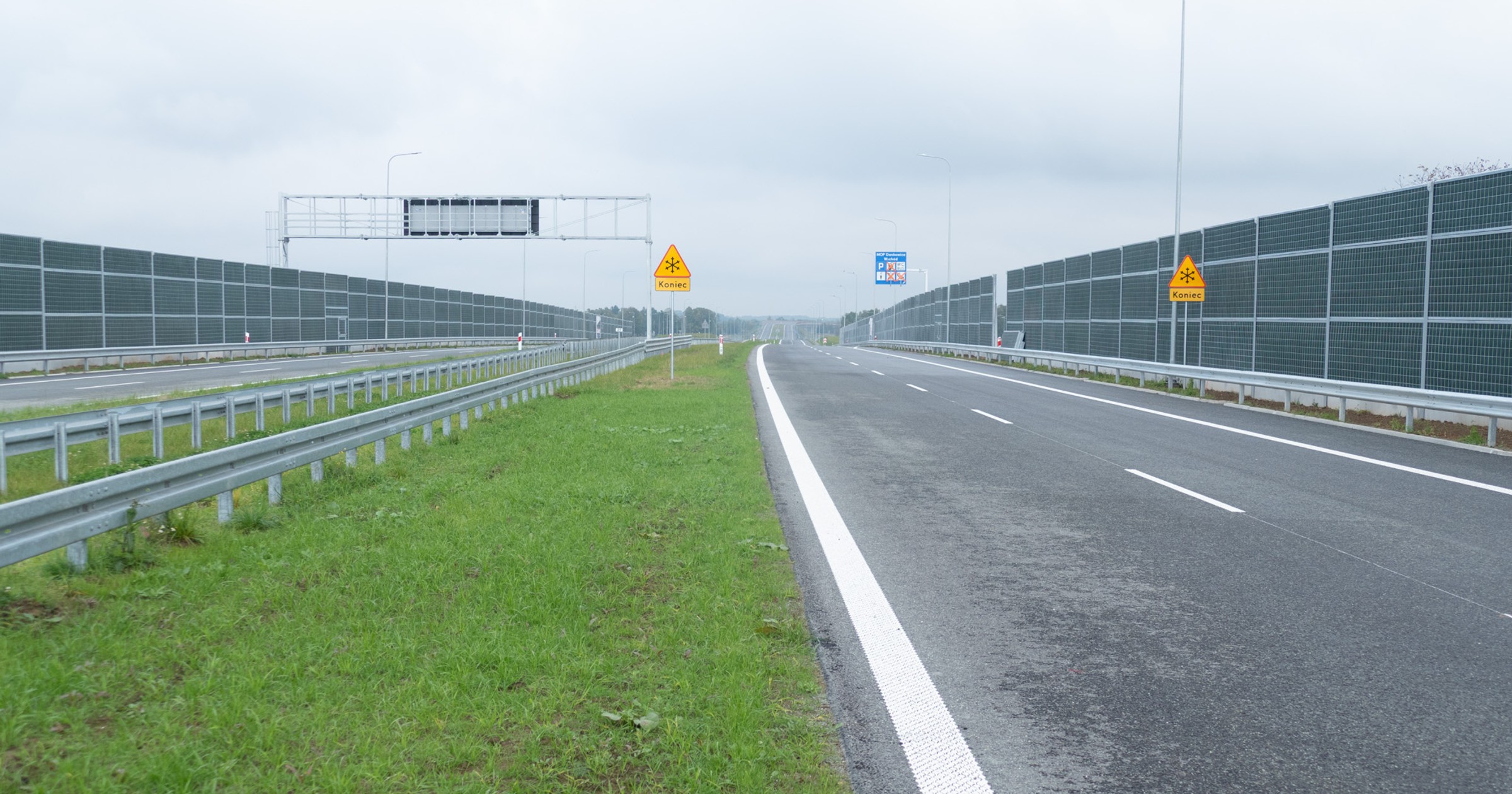 S1 Dankowice - Bielsko-Biała Hałcnów - widok w kierunku Mysłowic