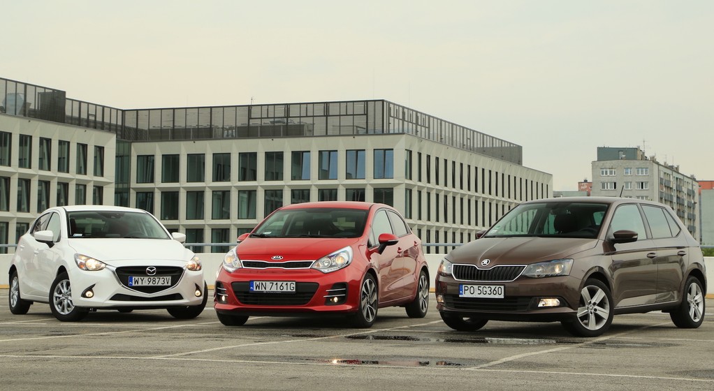 Porównanie: Kia Rio, Mazda 2 i Skoda Fabia