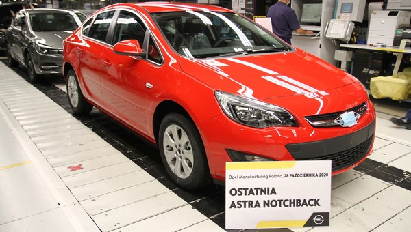 Opel Astra - ostatni egzemplarz z Gliwic