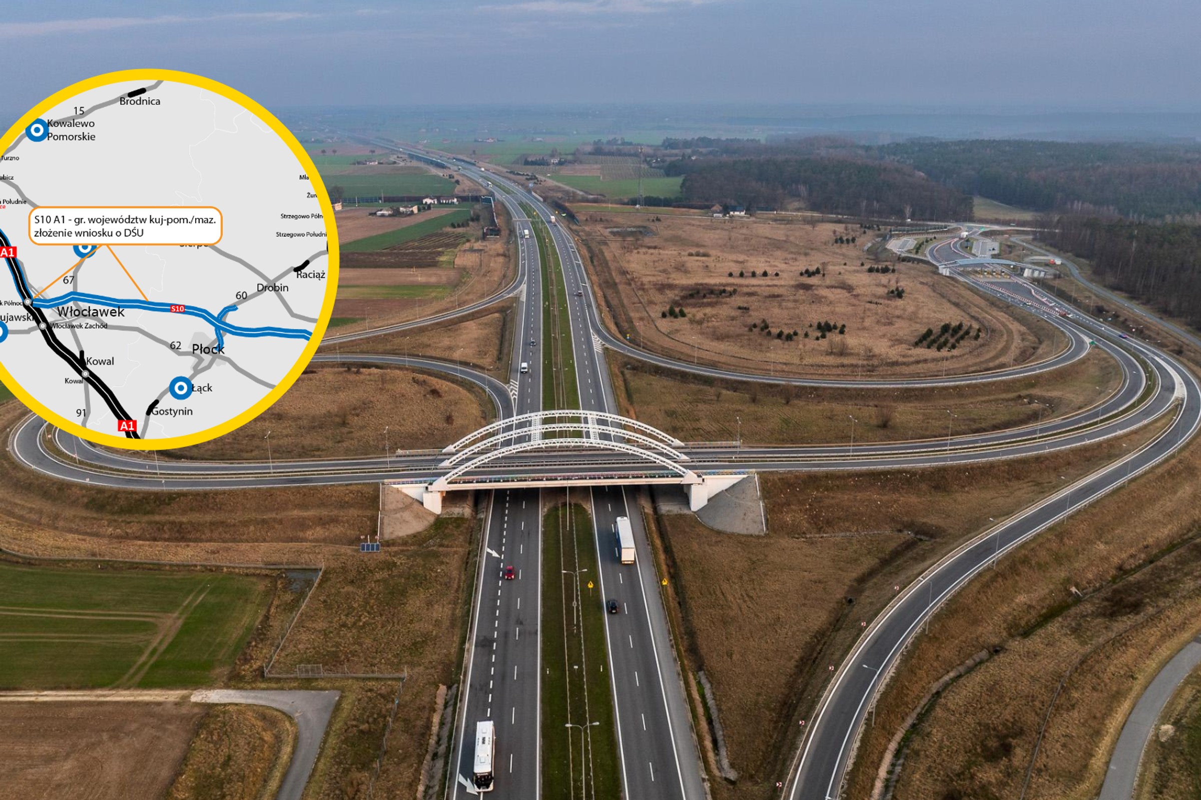 "Ważny krok" do budowy nowej drogi ekspresowej. S10 połączy A1 z S7