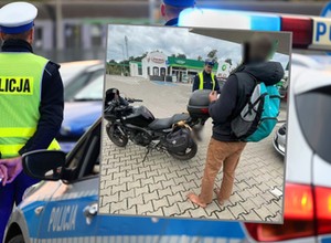 "Motocyklem boso przez Łódź". 34-latek zaskoczył policjantów luzackim stylem