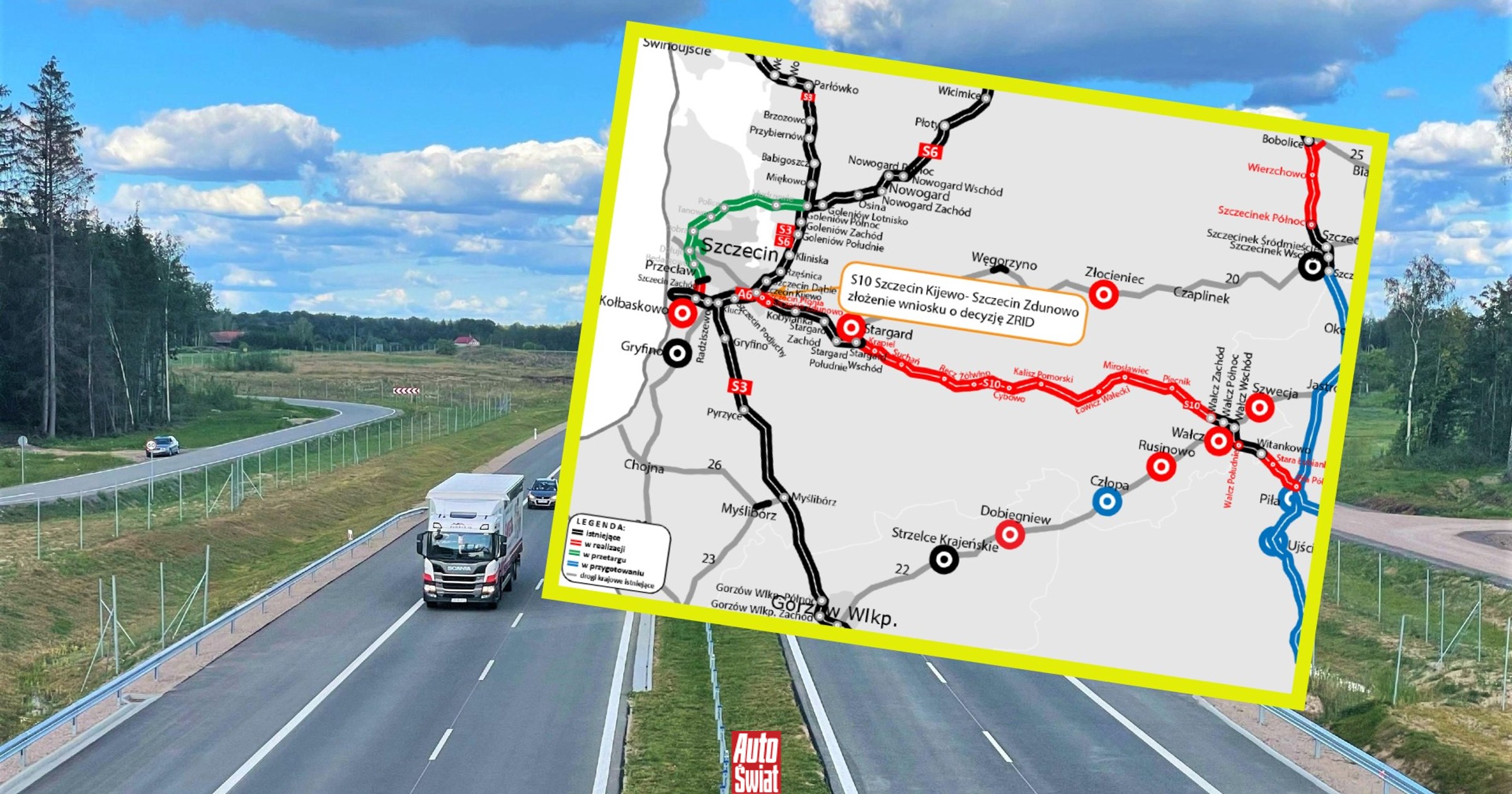 Na zachodzie rośnie nowa droga ekspresowa. "Ostatni odcinek" S10 z wnioskiem ZRID