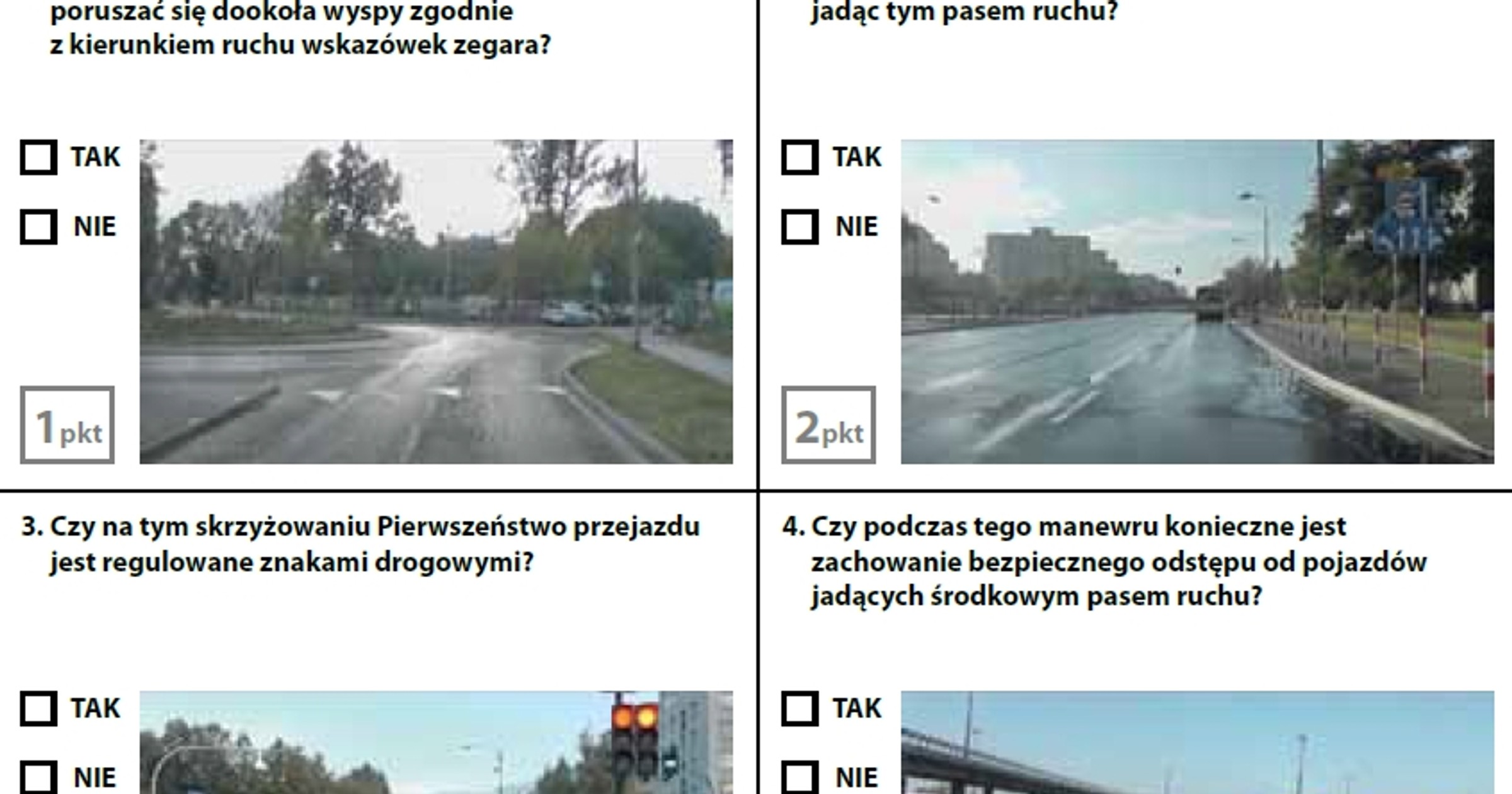 Egzamin teoretyczny na prawo jazdy - zestaw 1