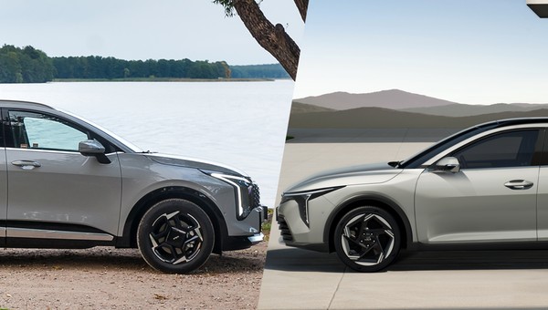 SUV czy kombi: Kia Sportage i Kia K4 Kombi (od lewej)