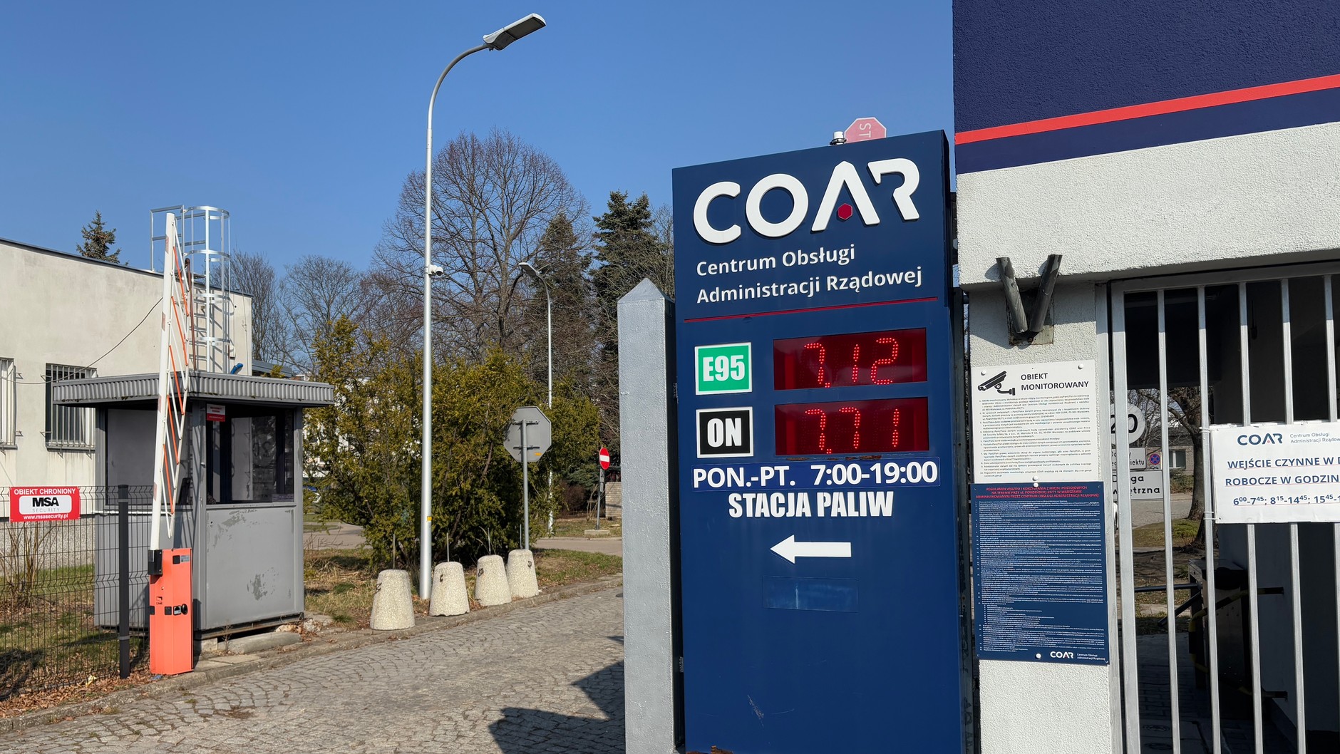 Ceny paliw w Warszawie - 19 marca