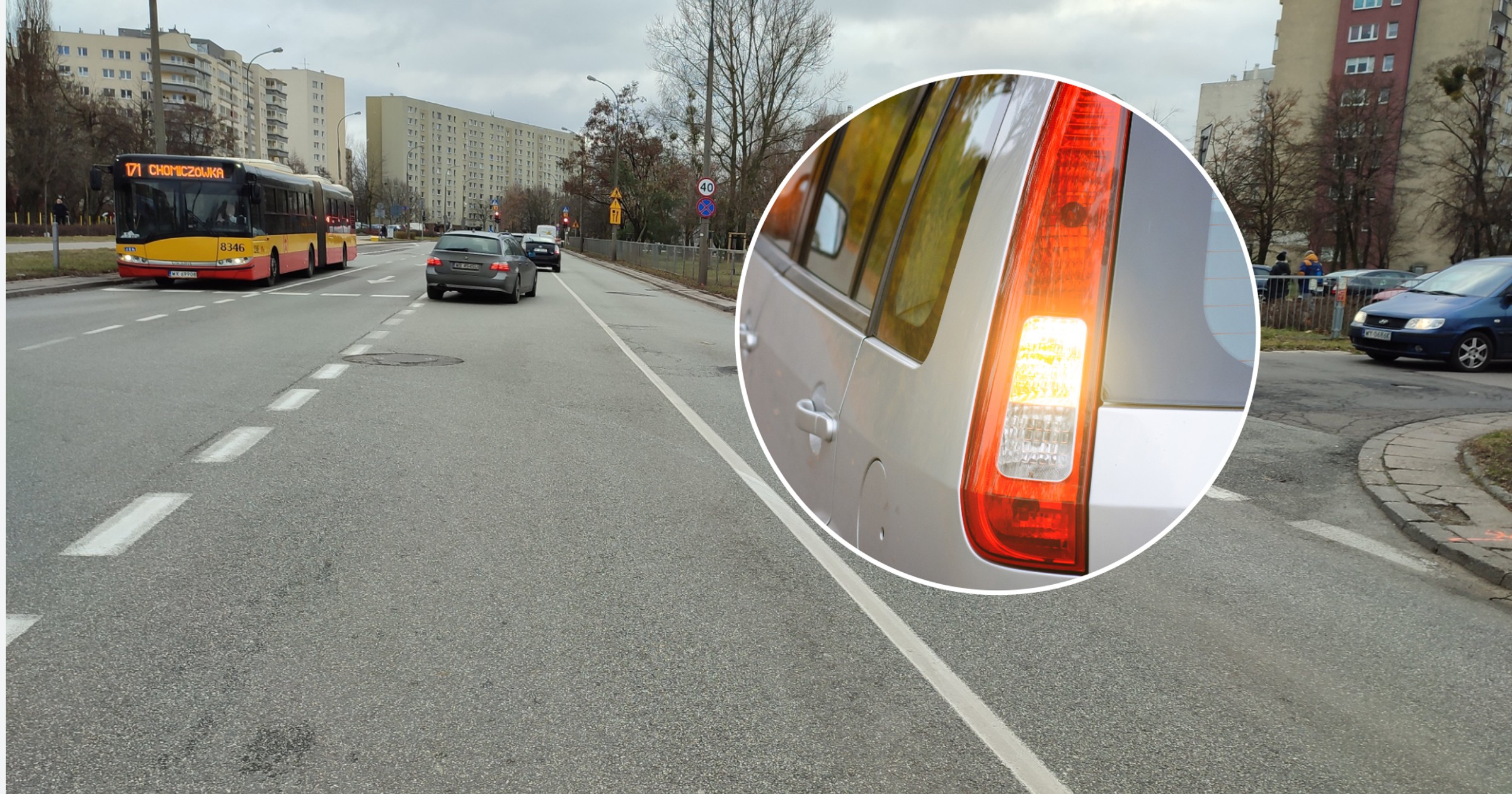 Sam kierunkowskaz nie wystarczy przed skrętem w lewo