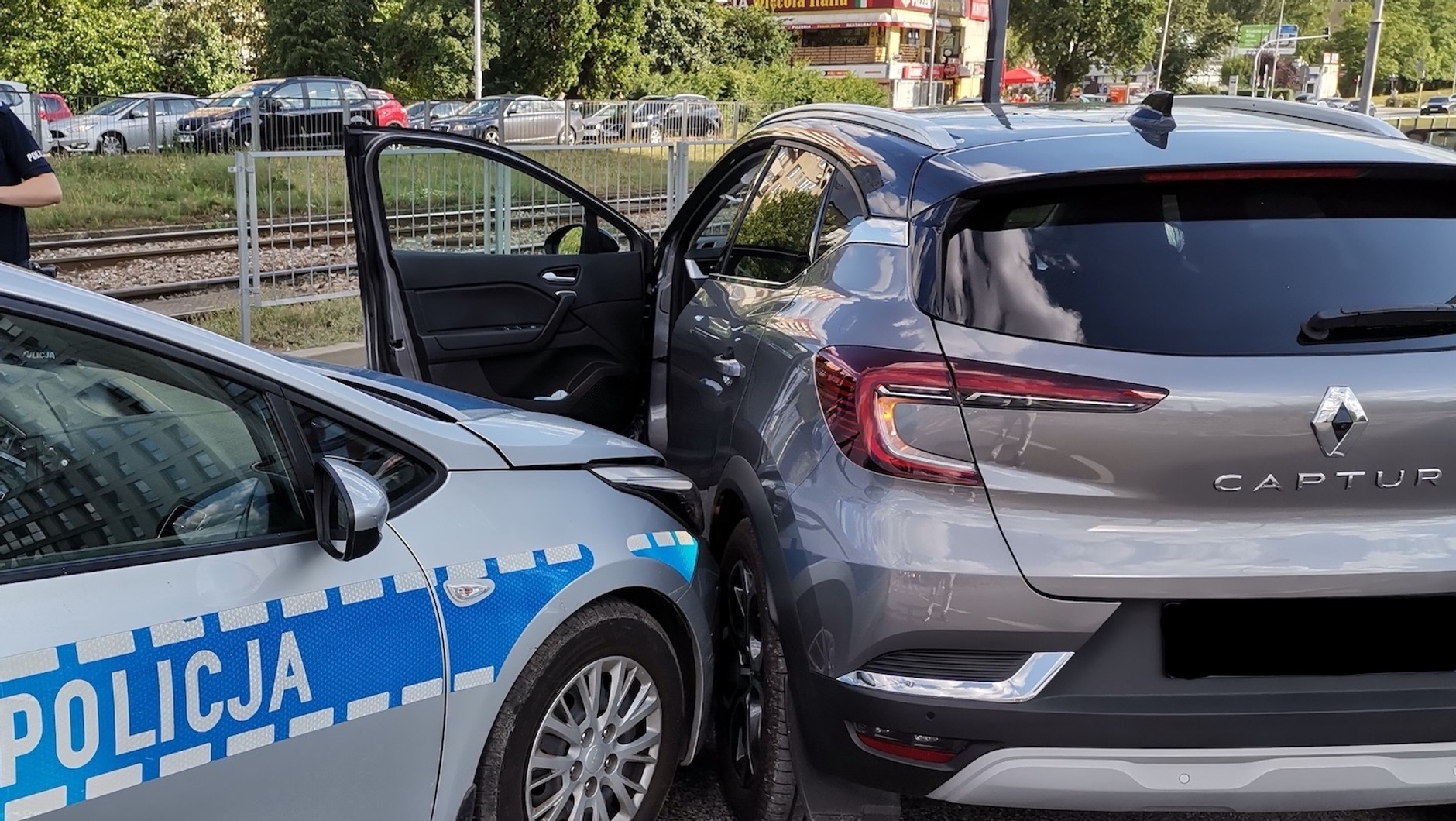 Kolizja a warszawskiej Ochocie