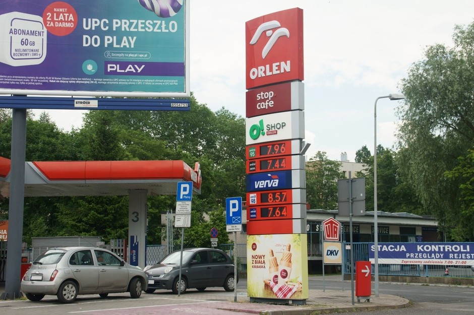 Ceny paliw na stacji Orlen w Warszawie (7.06.2022)