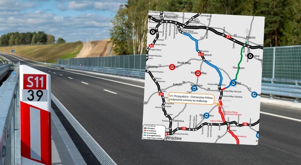 GDDKiA podpisała umowę. Powstanie nowy odcinek drogi S11 w południowej Wielkopolsce