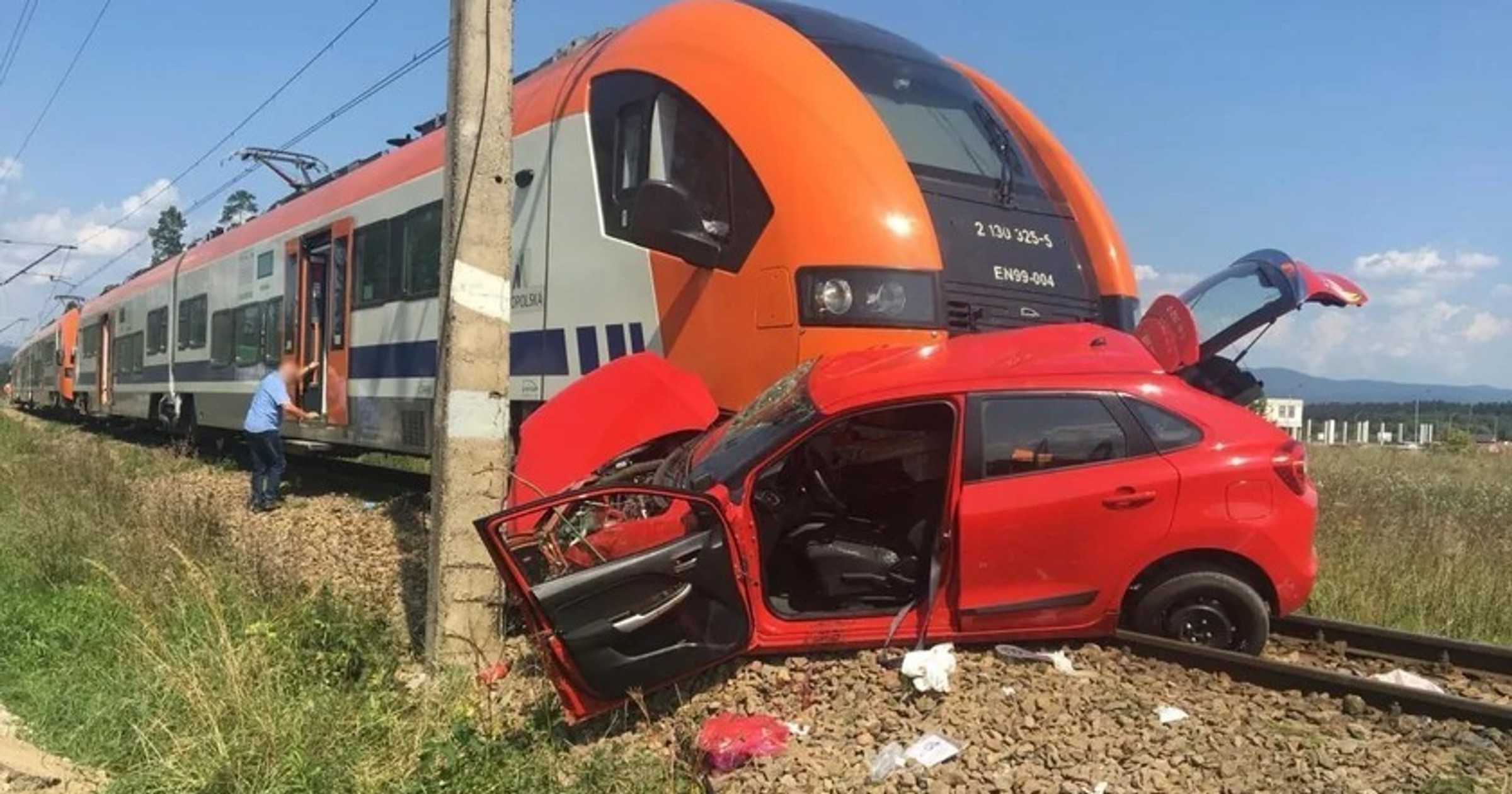 Wypadek z 2018 r. na przejeździe kolejowym w Szaflarach