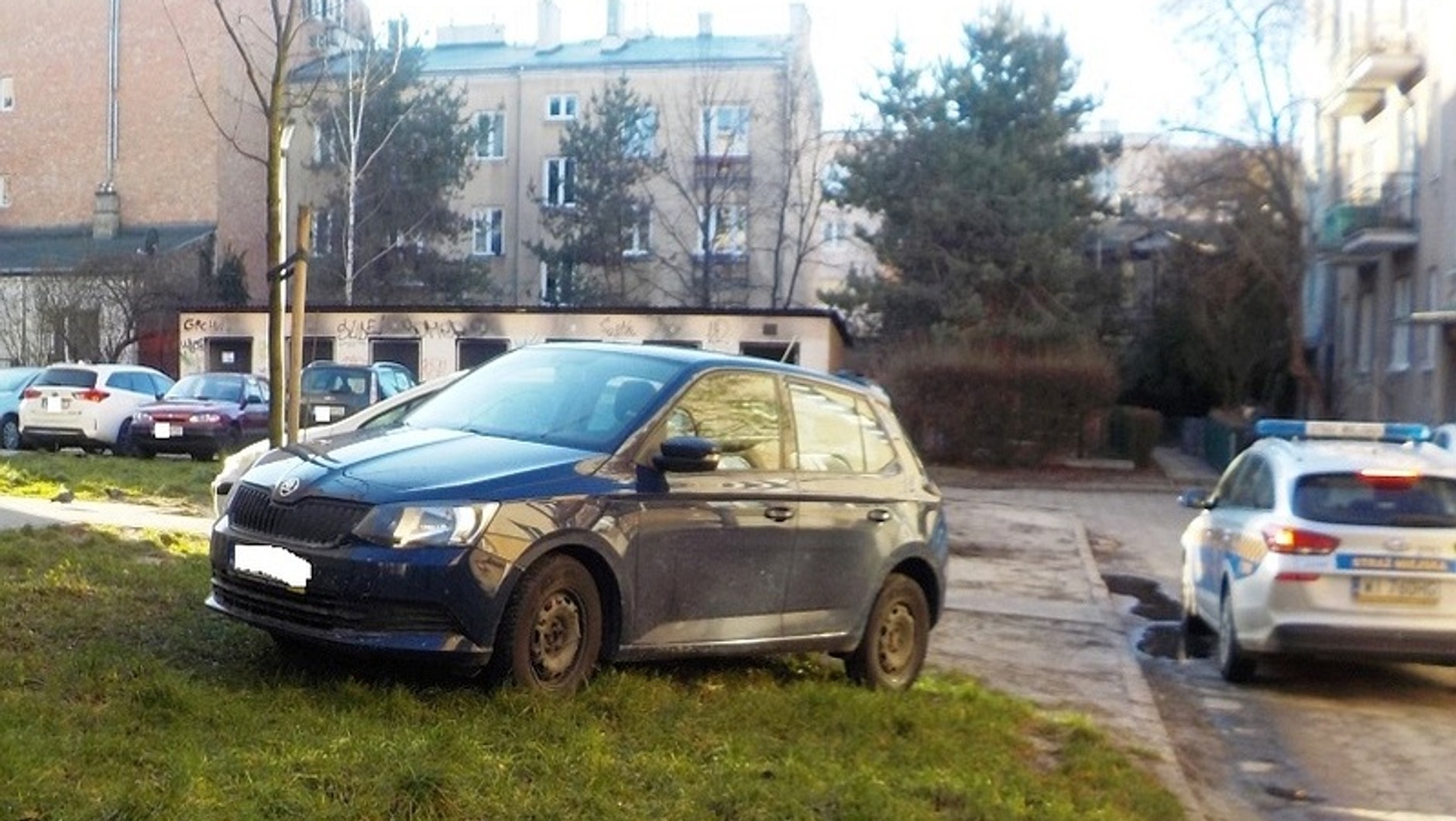 Przez większość roku parkowanie na trawniku to po prostu niszczenie zieleni. Latem może być przyczyną pożaru