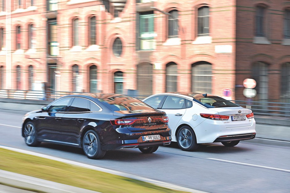 Kia Optima kontra Renault Talisman - dwa diesle, 4 sprzęgła