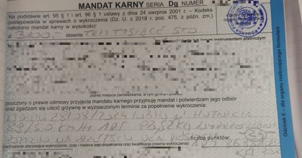 Młody kierowca nieco zanadto się pospieszył. Teraz musi ponownie zdać egzamin