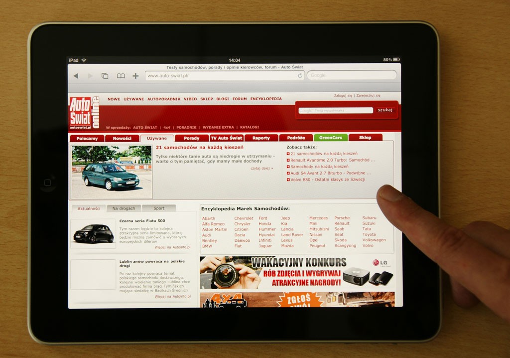 Czy iPad przyda się w samochodzie?