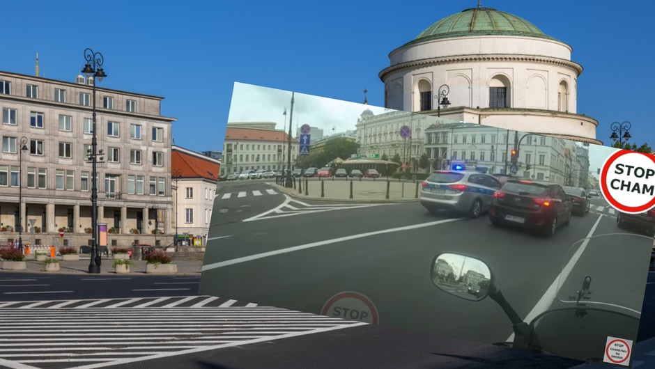 "Są równi i równiejsi" - komentują zdarzenie internauci (fot. Youtube/STOPCHAM)