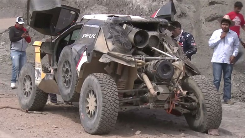 Dakar 2017 - wypadek Carlosa Sainza
