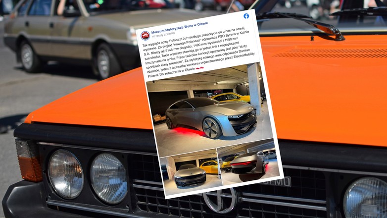 Nowy Polonez w Muzeum Motoryzacji Wena w Oławie
