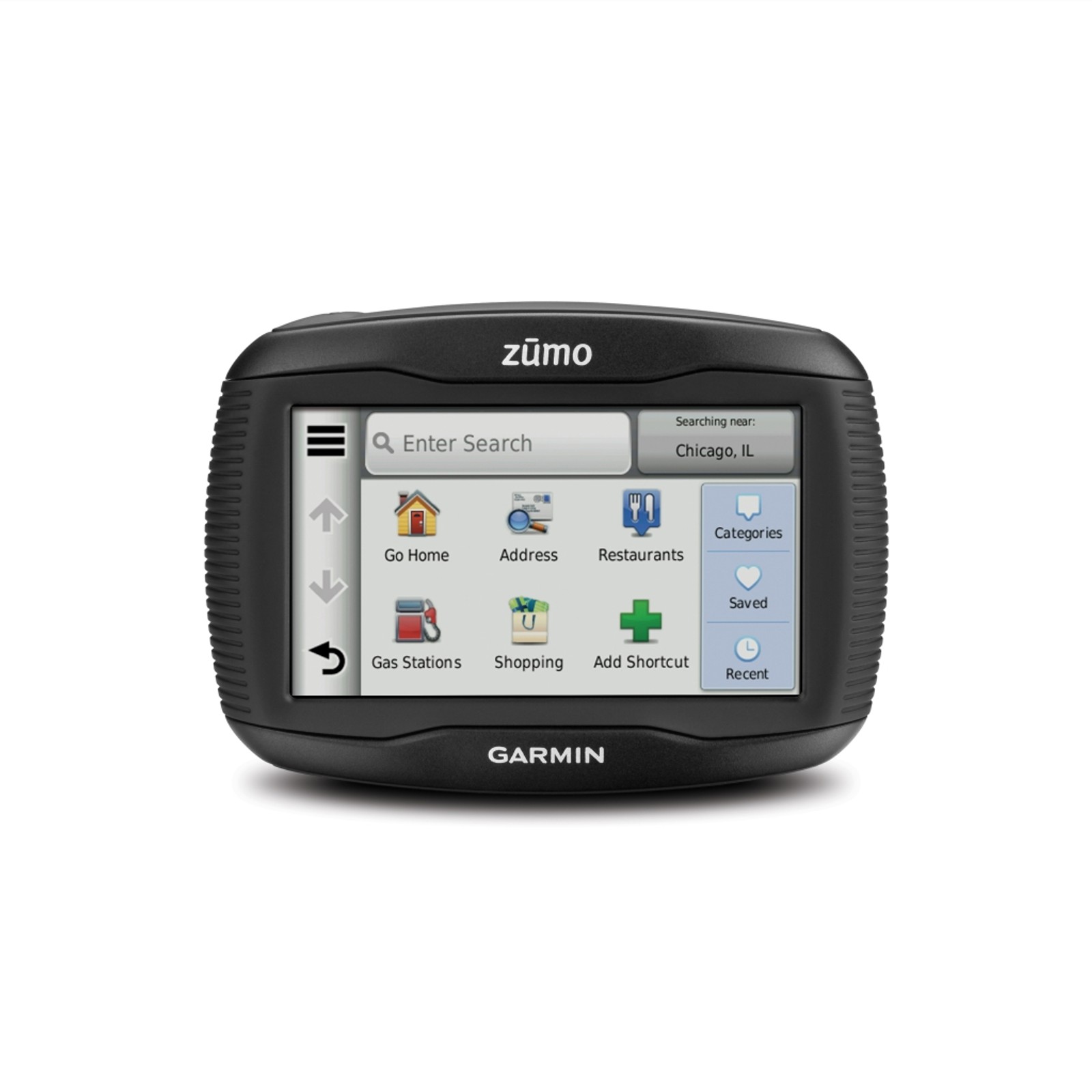 Matrycę przygotowano tak, bv było możliwe obsługiwanie nawigacji w rękawicach motocyklowych.