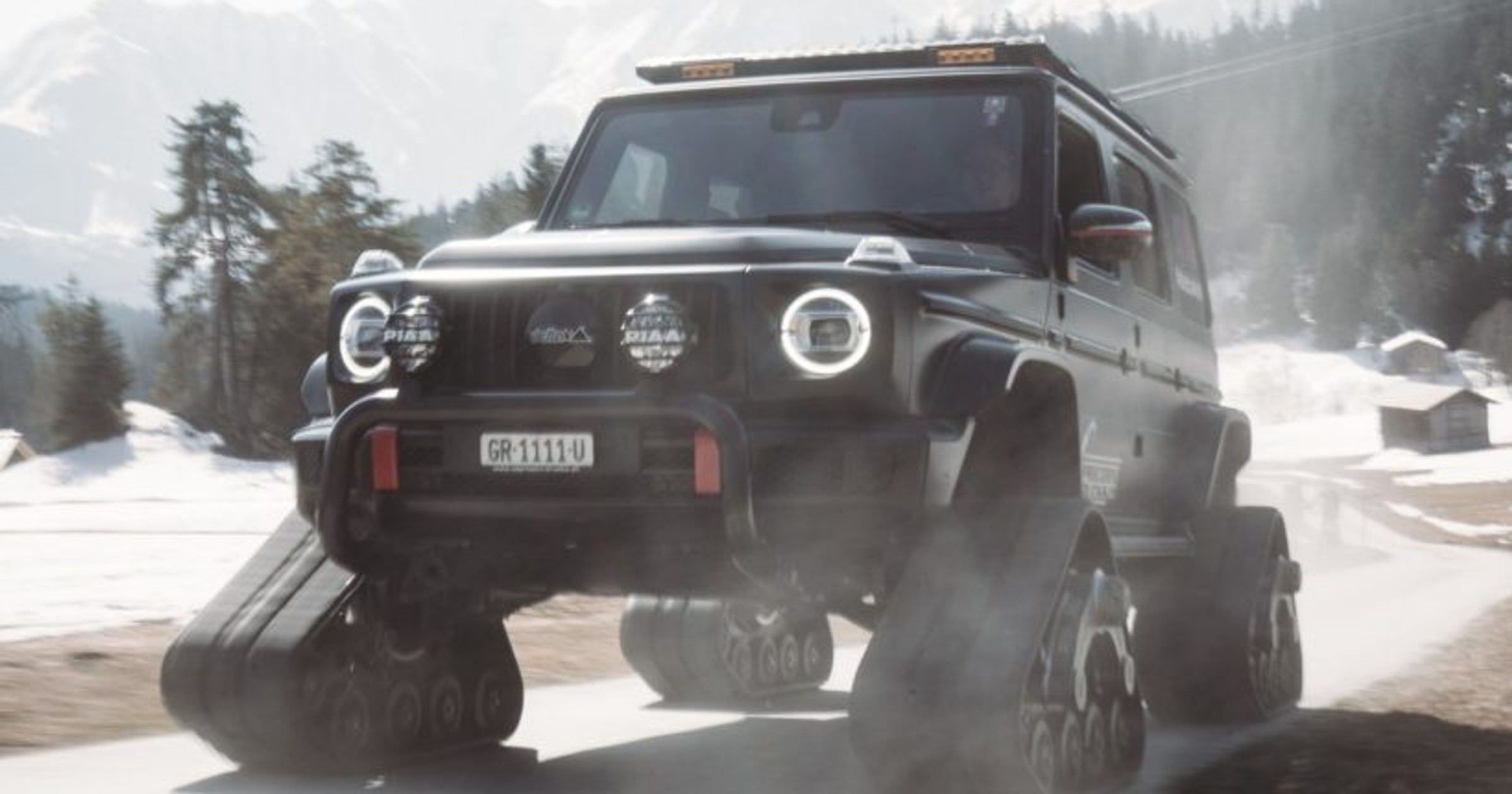 Mercedes G-klasa na gąsienicach