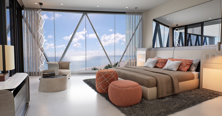 Apartamenty Bentley Residences w Miami z windą samochodową